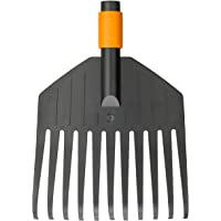 Fiskars Rastrillo pequeño para hojas- 11 dientes- Longitud: 21-3 cm- Negro-Naranja- 1000659